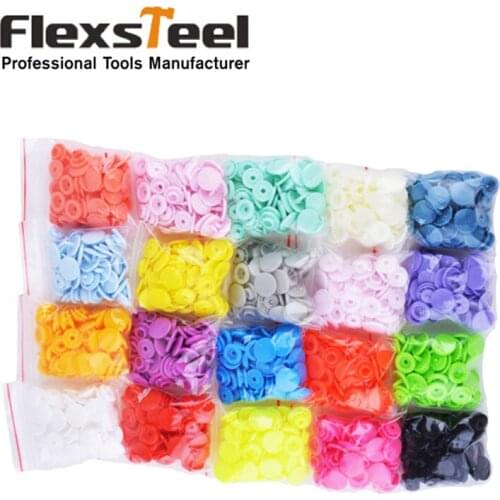 300sets 20 Colors Mixed T5 12mm Fastener Kam Plastic Resin Snap Buttons Kit DIY Sewing Fabric Craft Tools