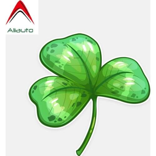 Aliauto Cool Car Stickers Unique Clover Flower Accessories Decor Vinyl Decal for Bmw E70 Volkswagen Polo Golf, 12cm*12cm