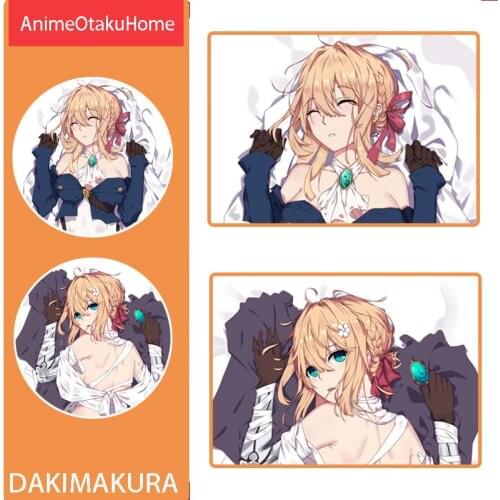 Anime Violet Evergarden Sexy Lovely Girl Throw Pillow Cover Hugging Pillowcase Otaku Bedding Decoration Dakimakura Pillow Case