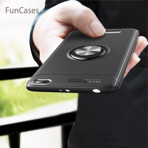For Xiaomi Redmi 4A Case Cover Colorful Metal Magnetic Ring Holder Soft Silicone TPU Luxury Case for Xiaomi 4A 5.0 inch Funda