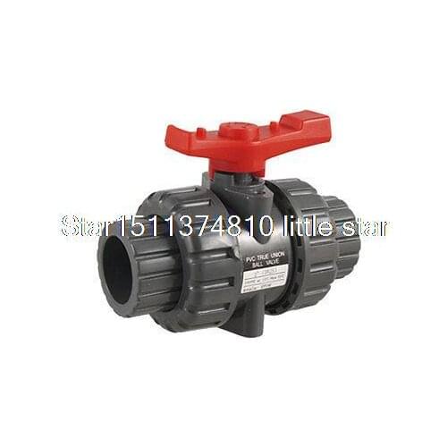 Irrigation Fittings Double Port 1" PVC Tube Ball Valve