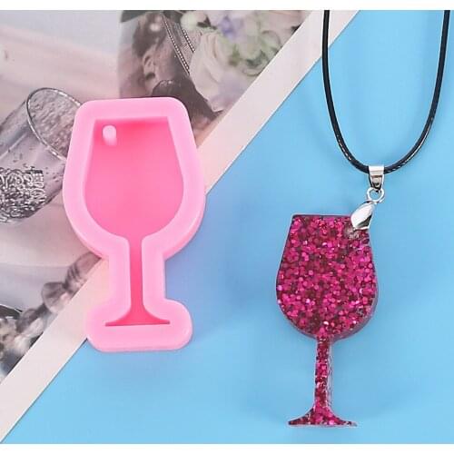 Wine Bottle Heart Shape Resin Mold Epoxy Silicone Resin Molds For Key Rings Cake Making Tools Kitchen Decoration