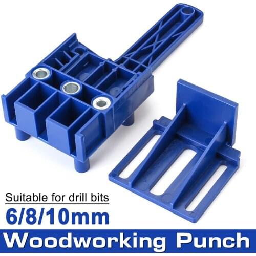Pocket Hole Jig 6/8/10mm Self-centering Vertical Doweling Jig Drill Guide For Locator Hole Puncher Carpentry 518795064