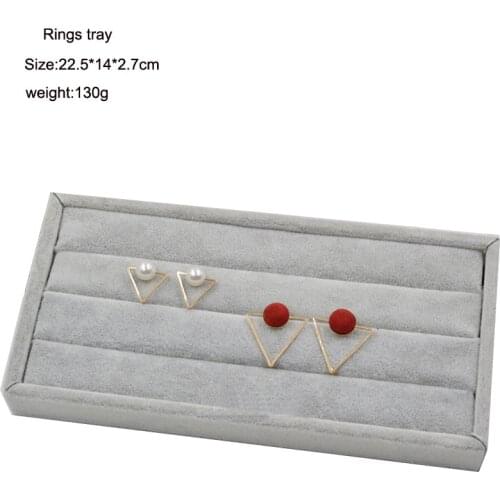 Hot Selling New Tray Rings Bracelets Gift Box Jewelry Storage Jewellery Organizer Earrings Holder Small Size Fit Most Room Spac