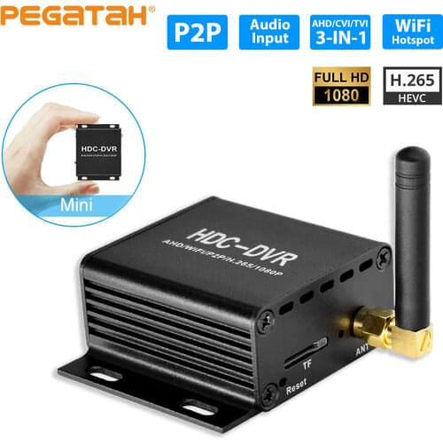 Mini DVR Wifi Video Recorder Real time video Record Motion Detection AHD/TVI/CVI 1080P Camera IP Camera Analog Camera DVR Record