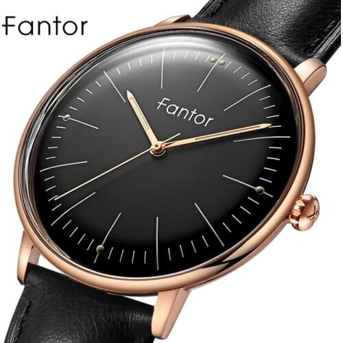 Fantor Top Brand Fashion Casual Classic Wrist Watch Men Business Minimalist High Quality Leather Wristwatch Mens Quartz Watches