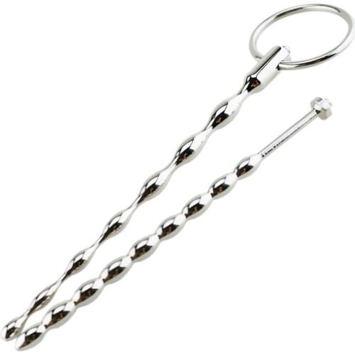 Male Urethral Dilator Adult Catheter Sex Toys Male Stainless Steel Urethral Obstruction Urethral Probe Horse Eye Thorn