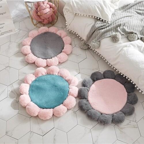 Fleece Soft Flower Pet Mat Cushion Princess Dog Beds For Large Dogs Small Girl Winter Warm Puppies Animal Cushion Sofa Protector