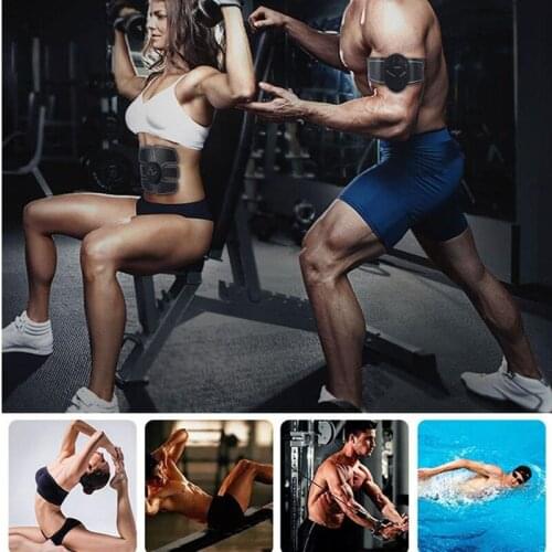 Muscle Electro Stimulator EMS ABS Electrostimulator Abdominal Electric Massager Training Apparatus Fitness Machine Building Body