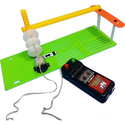 Feichao Kids DIY Science Model Invention Kits Wire Control Gate Lifter Children Plastic Craft Assembly Physics Toys Technology