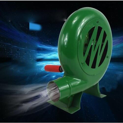 New Household Blower Outdoor Hand Crank Blower Manual Barbecue Booster Small Blower 250W 50MM Outlet Diameter 1:36 Speed Ratio