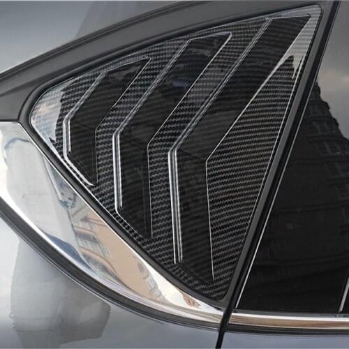Car Side Vent Rear Quarter Window Louvers Cover Trim for Mazda CX-5 CX5 Accessories 2018 2019 2020