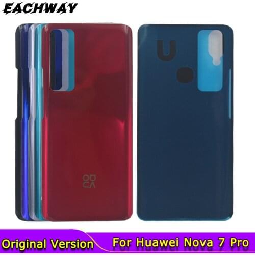 Nova 7Pro Cover For Huawei Nova 7 Pro Battery Cover Back Housing Door For Huawei Nova7Pro Cover Replace NOVA7 Pro Back Housing