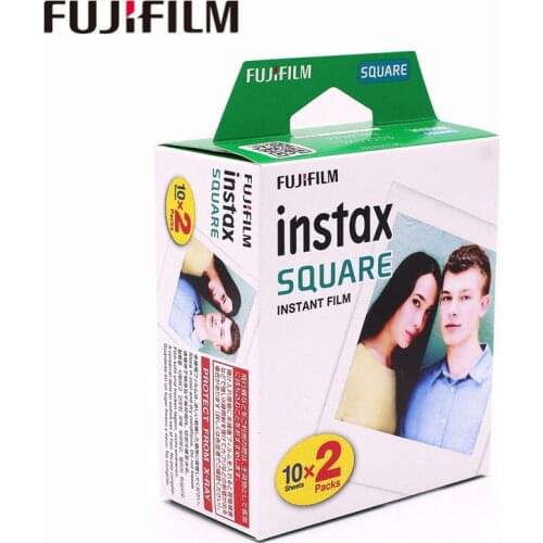 2018 Genuine Fujifilm Instax 20 Sheet SQUARE White Edge film Photo paper For Instax SQUARE SQ10 Hybrid share sp-3 SQ Camera