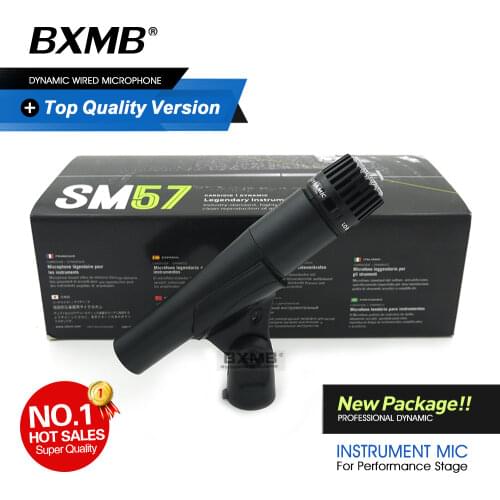 New Package! Top Quality Professional Instrument Dynamic SM57LC Wired Microphone For Performance Live Vocal Percussion Drum Bass
