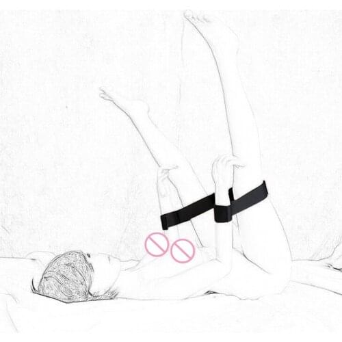 CamaTech Adjustable Handcuffs to Legs Bondage Restraints Nylon Wrist & Thighs Cuffs Kit BDSM Bed Straps Flirting Toy For Couples