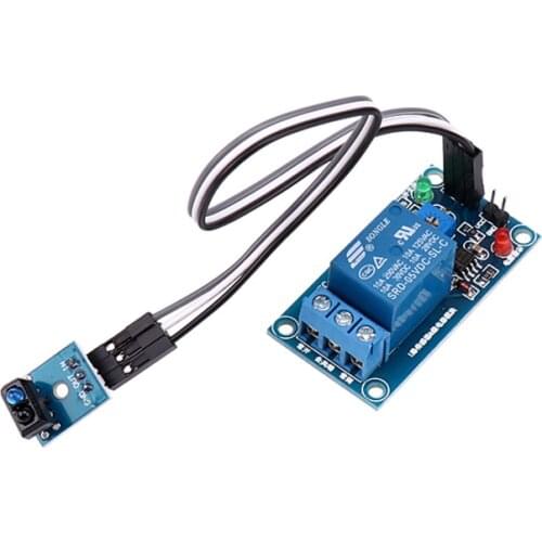 Sindax DC5V 0-20s TCRT5000 1CH Infrared Sensor Relay Module Green