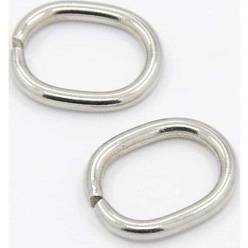 500pcs Stainless Steel Jump Rings Closed but Unsoldered Oval Triangle Split Rings Jumprings Jewelery Supplies