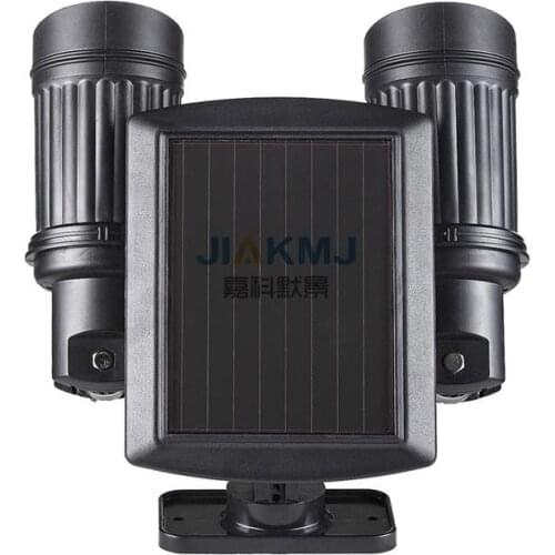 NEW Solar LED Spotlight Double Head Human Body Induction Sensor Light Home Telescope Light 14 LED Spotlight Garden Light
