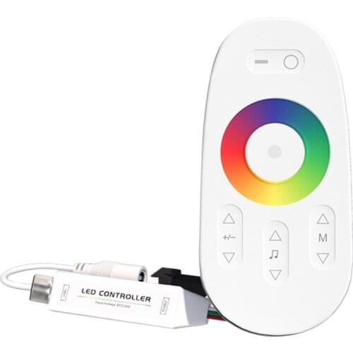 LED Controller RF Wireless Press Remote Control Mini Symphony Controller Music Racing Car Atmosphere Light Controller