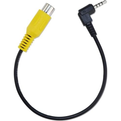 AV In Video Cable Adapter 2.5mm AV Jack Male Plug To RCA Female Adapter Cable for GPS and Rear Camera