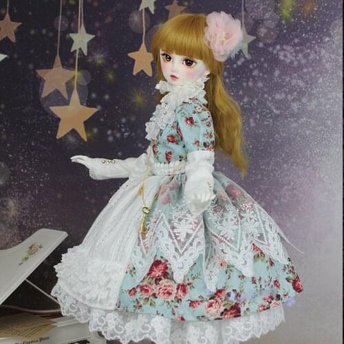 1/4 1/3 scale BJD clothes accessories Lolita Palace vintage dress for BJD/SD MSD SD13 doll accessories C0386