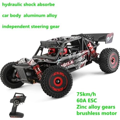 1:12 High Speed RC Monster Trucks 4WD Radio Off Road Vehicle Electronic Hobby RTR Brushless Motor For 15 Min Play Child Gift