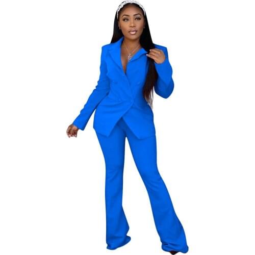 Women Casual Two-Piece Set Autumn Winter Office Ladies Fashion Elegant Suit Uniform Long sleeve Blazers Pants Outfits Tracksuits