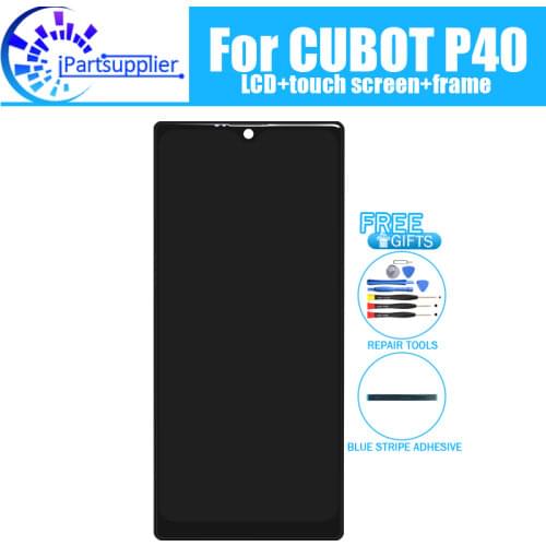 CUBOT P40 LCD Display+Touch Screen Digitizer +Frame Assembly 100% Original New LCD+Touch Digitizer for CUBOT P40+Tools