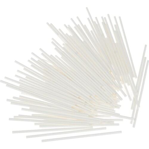 100Pcs 7.6/10/15cm Disposal Lollipop Sticks For Candy Pops Non-Toxic Food Grade Plastic Sucker Tubes Sticks Chocolate Cake Tool