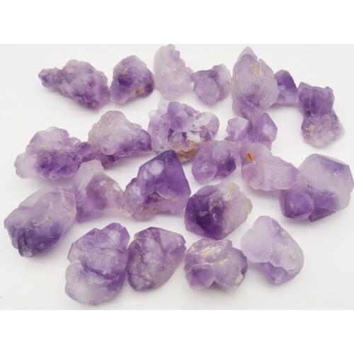 200g Bulk Raw Stone Crystal Amethyst Irregular Natural Rock Purple Mineral For Chakra Healing Specimen Collection Garden Decor