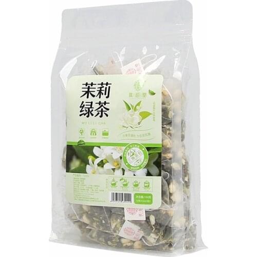 2021 Jasmine Tea Natural Fresh Jasmine Green Tea Bag 50 Pcs Green Chinese Tea Gift Packing 150g