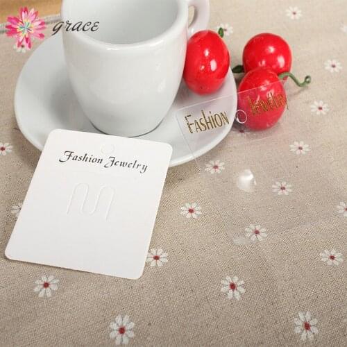 30pc/lot 6.5x7.5CM White Paper Clear Plastic Custom Brooch Cards Printting Breastpin Packing Jewelry Packaging Display Card Yiwu