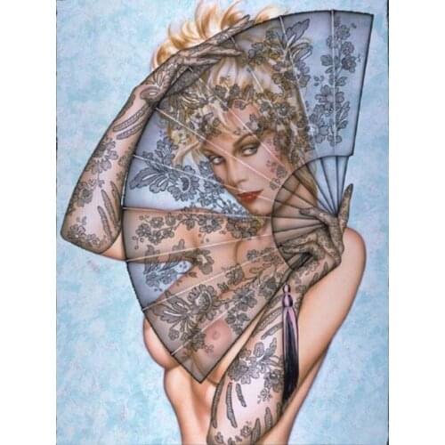 5D Diamond Painting Sexy Woman Pattern Special Shaped Diamond Embroidery Needlework Rhinestone Cross Stitch Mosaic Home Decor