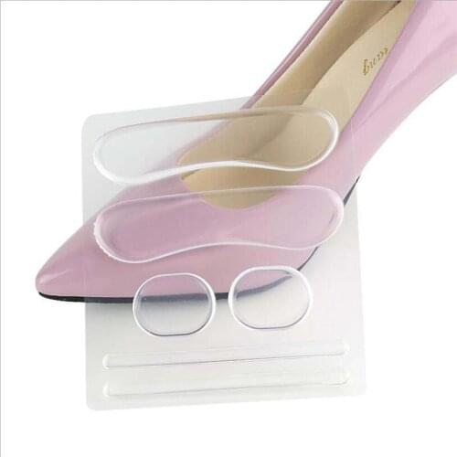 6pcs Silicone Gel Heel Protector Soft Cushion Protector Foot Feet Care Shoe Insert Pad Insole Shoes Accessories Insoles Shoes