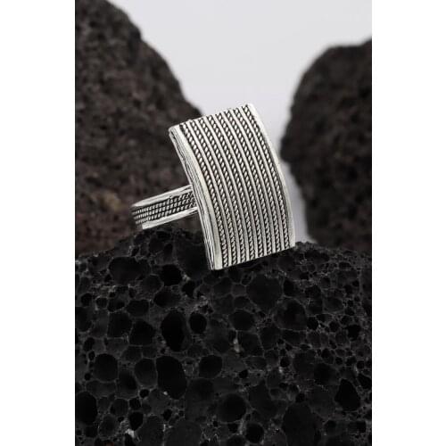 925 Sterling Silver Filigree Ring Inlaid Mardin Assyrian Turkish Special Hoop Adjustable Finger Width Collet Women Jewelry