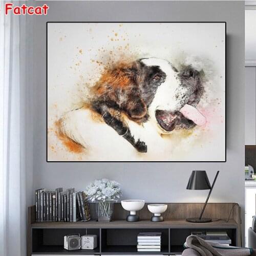 5D Diamond Paintings DIY Diamond Mosaic Crossstitch Kit for Pet Dog Full Diamond Home Decor Embroidered Handmade Puzzle PP1833
