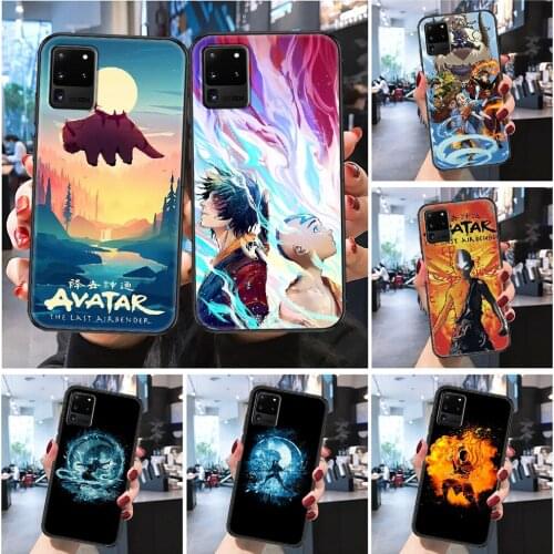 Avatar The Last Airbender Appa Phone case For Samsung Galaxy Note 4 8 9 10 20 S8 S9 S10 S10E S20 Plus UITRA Ultra Frosted black