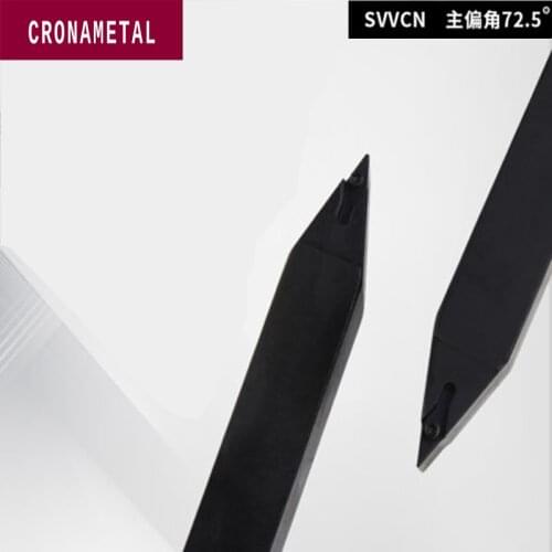 CRONAMETAL External Turning Tool 90° Right/Left Hand CNC Tool holder lathe tools SVVCN1212-2020H11/16