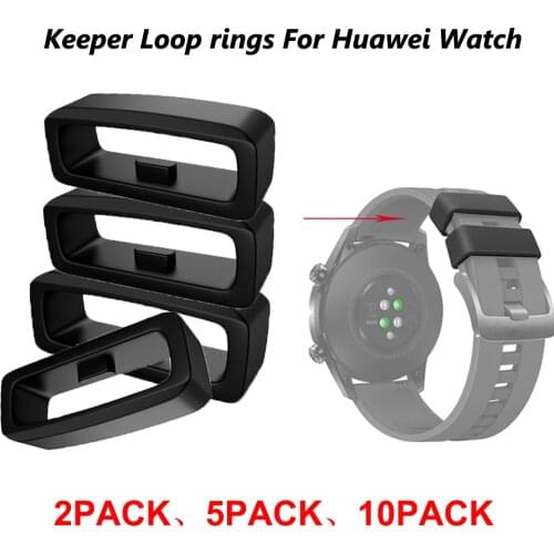 Silicone Band Keeper For Garmin Venu sq/Vivoactive 3 Strap Rubber Amazfit BIP U/S Huawei gt2 42 46 Band Security Holder Retainer