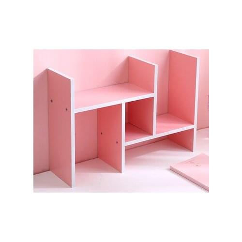 Childrens bedroom creative simple partition area to facilitate the classification of wooden desk storage shelves J06