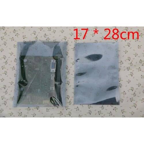 DHL 400Pcs/Lot 17*28cm Open Top Plastic Anti-static Shielding Bag Wholesale ESD Poly Antistatic Package Bags For Electronics