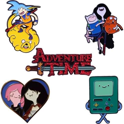 DZ725 Cartoon Funny Anime Figures Metal Enamel Pins Badge Brooch Backpack Bag Collar Lapel Backpack Decoration Jewelry Gifts