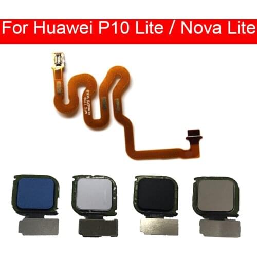 Fingerprint Sensor Home Button Flex Cable For Huawei P10 Lite/Nova Lite PRA-LX2 WAS-L03T WAS-LX1 Menu Touch ID Flex Ribbon