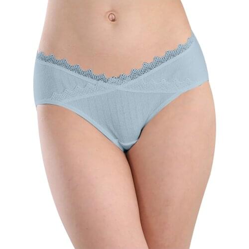 Cotton Belly Maternity Panties Low Waist V Briefs Women Pregnant Lace Solid Underwear Elasticity Maternity Seamless Panties