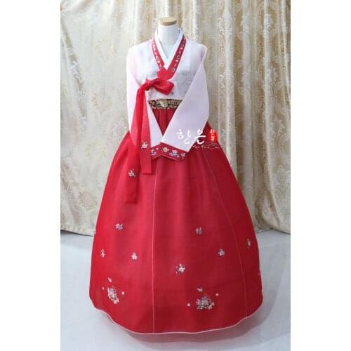 Korean Dress Imported Fabric / Mother Hanbok / Korean Traditional Clothing / Korean Hanbok