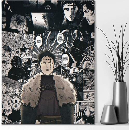 Black Clover Anime Zenon Zogratis Decoration Home Decor Canvas Painting Living Room Wall Art Pictures Posters Prints