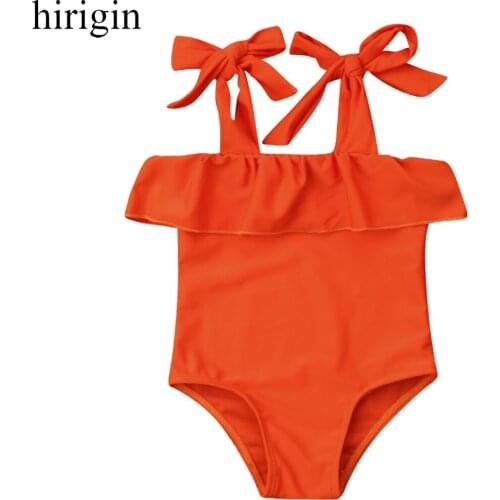 Lovely Kids Baby Girls Straps Ruffles Bikini Swimwear Swimsuit Bathing Swimming Costume Beachwear