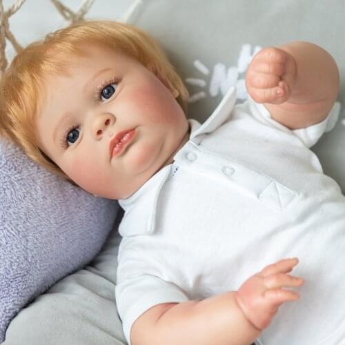 Huge baby reborn doll 24 inch reborn toddler boy Joseph alive silicone doll children gift toy Collectile art dolls