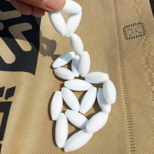 A10x25mm PTFE Magnetic Stirrer Mixer Stir Bars Olive shape Stirring Bars PTFE Stir Rod Spinbar, Pack of 10pcs